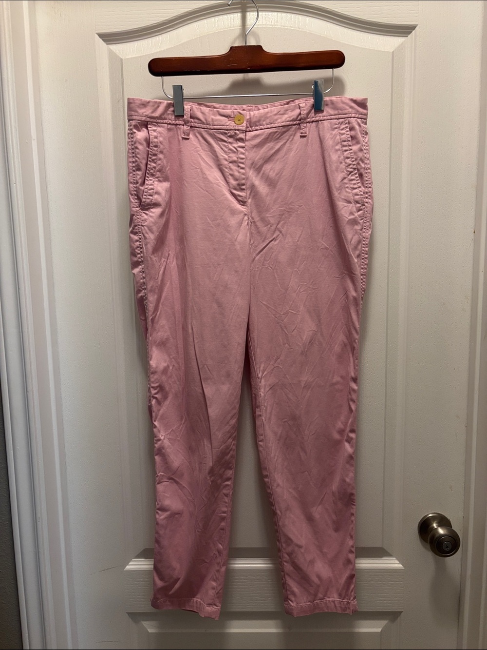 Talbots Girlfriend Chino Pants Women’s Size 10 Pink Straight Leg